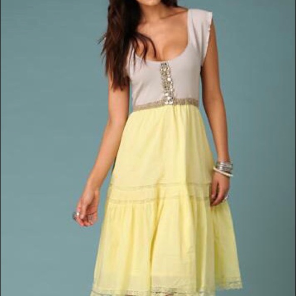 Free People glammed up Peasant dress 2